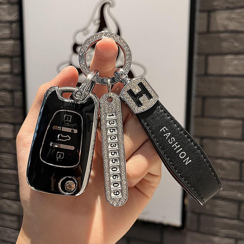 Anwendbar auf Kia Key Case Smart RunK2Fortek3Lion RunK5Pegask4Cachet/Sonata Autoschlüsselhülle