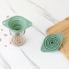 Food Grade Silicone Material Funnel Foldable Portable Telescopic Funnel Drip-Proof Edge For Kitchen Use Filling Water Bottles