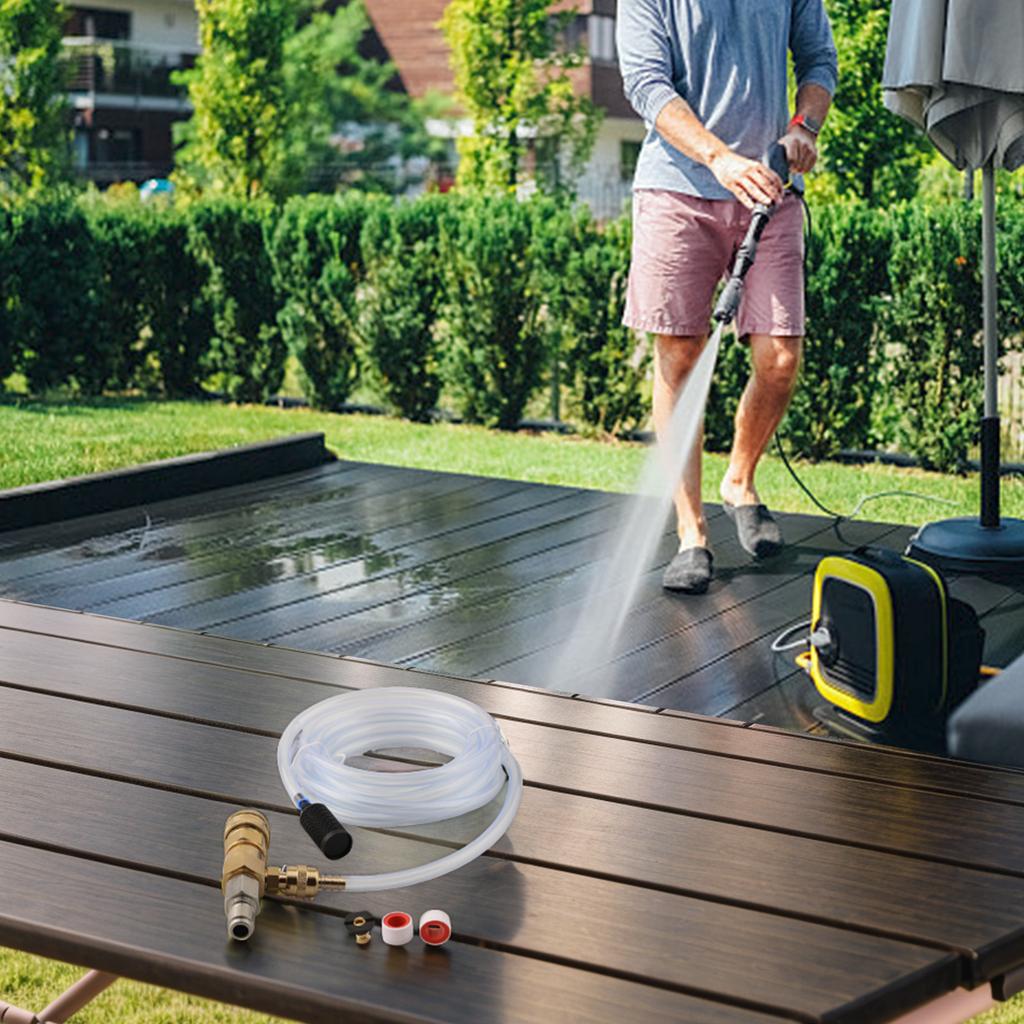 4000 PSI Pressure Washer Soap Injector Downstream Power Washer 3/8inch Quick Connector Cleaning Tool Accessories