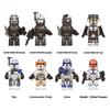 Blocs 8 pièces Minifigurine de construction Clone Ahsoka Troopers Figurine Cadeau pour les fans