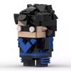Modelo de personagem de animação Nightwing MOC Brickhead Building Block Model Building Toy Gift