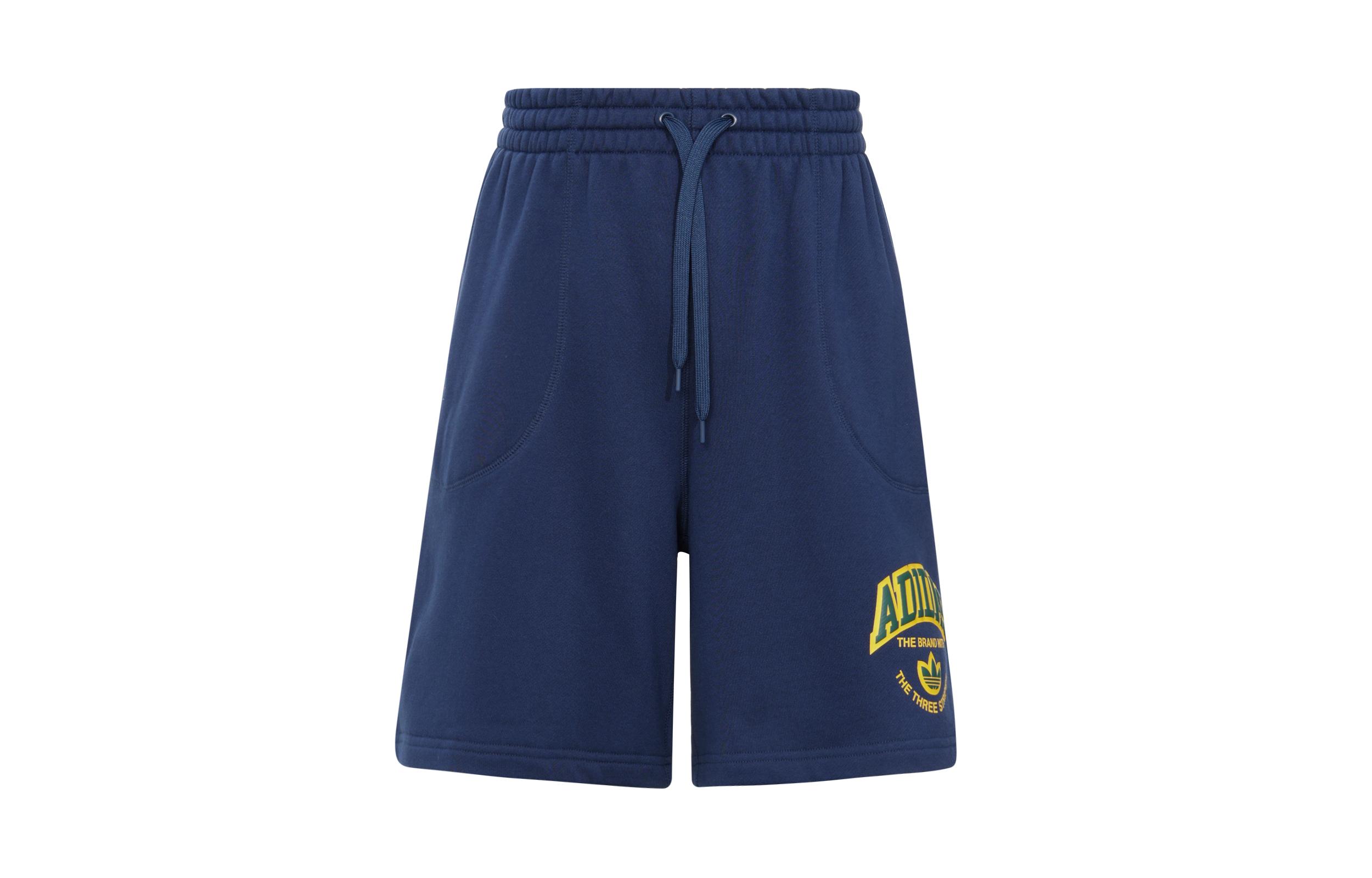 Adidas Originals VRCT SW SHORT Повседневные шорты с принтом из букв Мужские Темно-синие JI7477 S