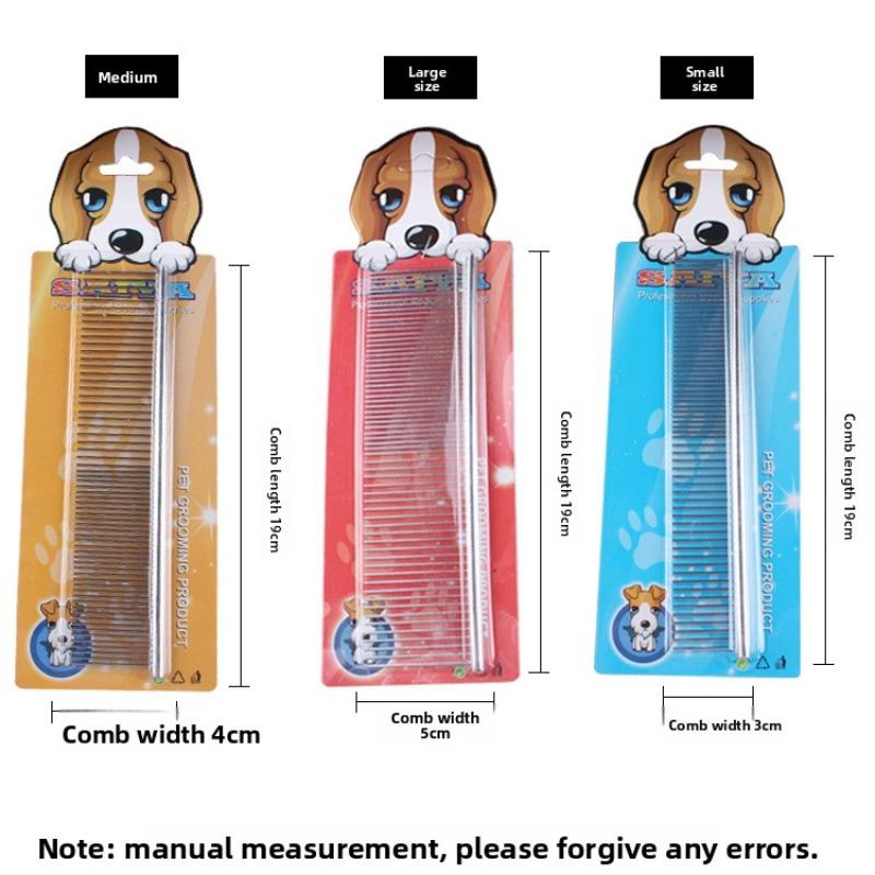 Pet Comb, Pet Dog Grooming Comb, Pet Dog Stainless Steel Bar Comb, Dog Bar Comb