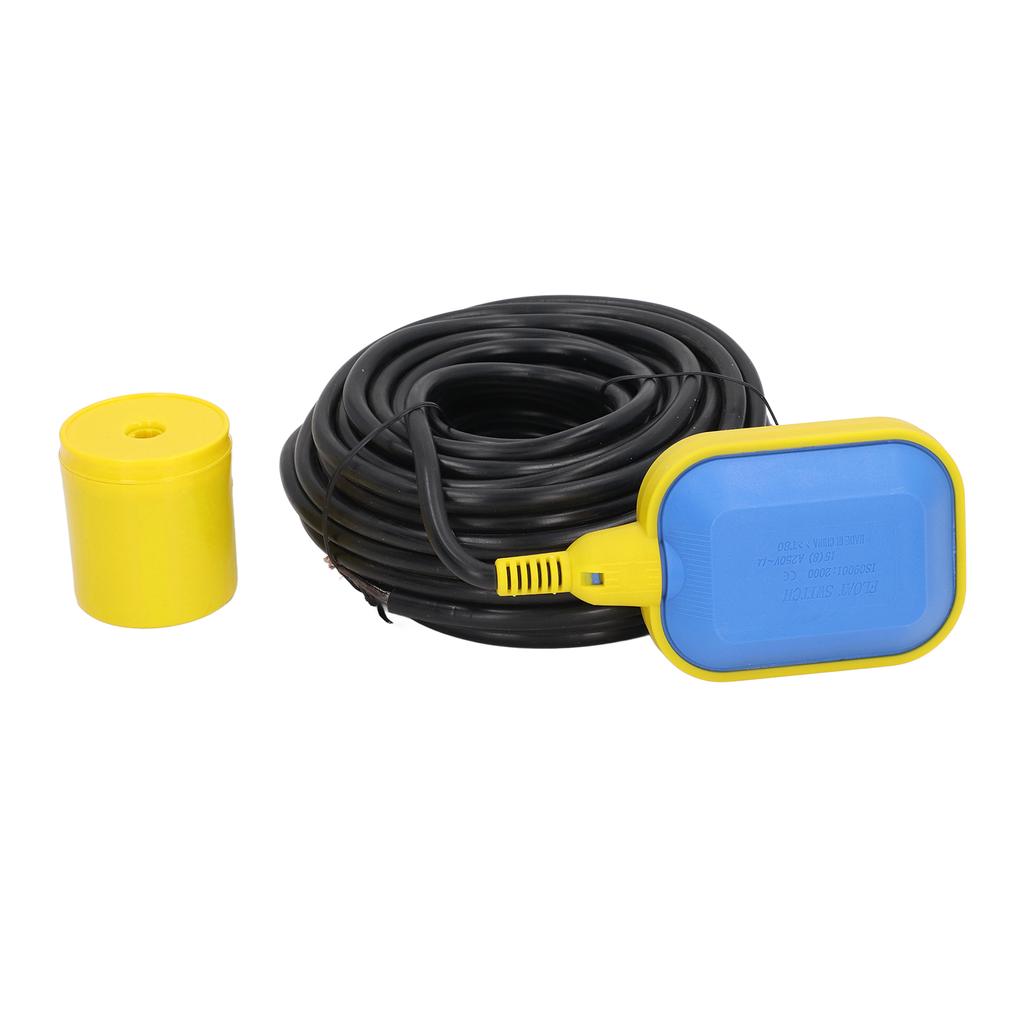 15m 49ft Cable Float Switch Liquid Fluid Water Level Controller Eco Friendly for Pool Oil Sump