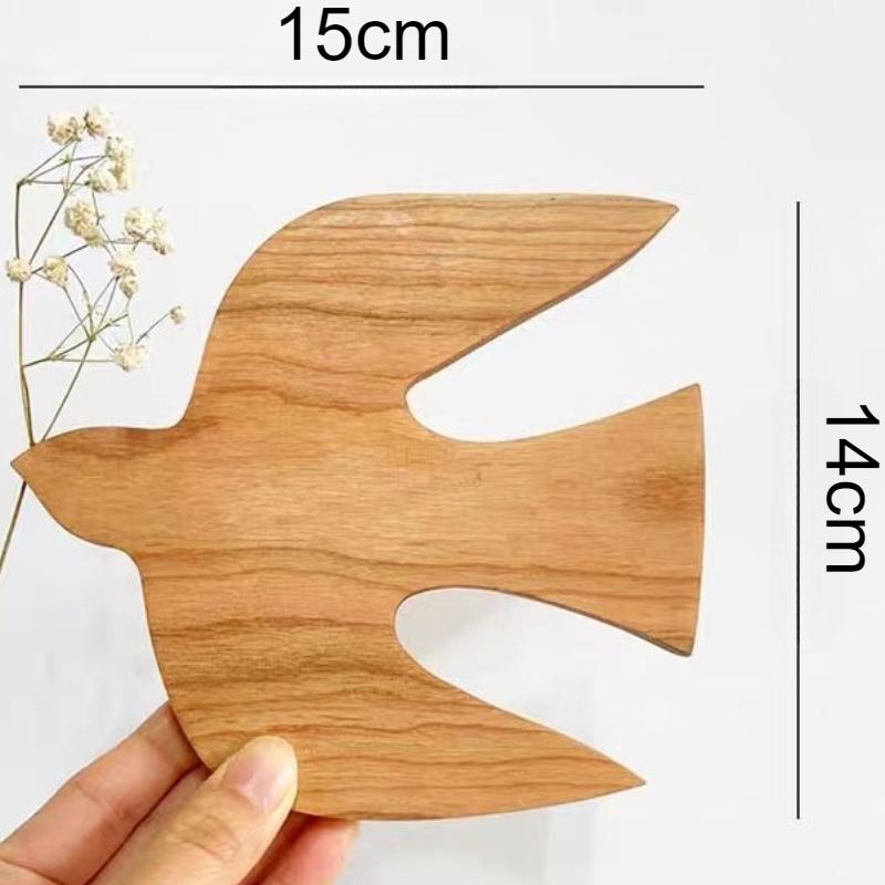 

Bird Wall Decor Wooden Swallow Hanging Ornament Minimalist Elegant Wall Decoration Modern Decorative Living Room Birds Sculpture