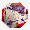 1pc Outdoor Umbrella with Anime Character Design - Automatic Opening/Closing, Portable 3-Fold Design, 8-Rib Iron Frame - Perfect Gift for Fans, T