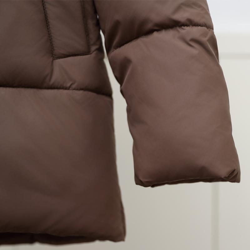 Módní Dámské Zimní zateplené parky Volné Oversize bundy s kapucí pro ženy Dlouhý rukáv Silné teplé svrchní oděvy