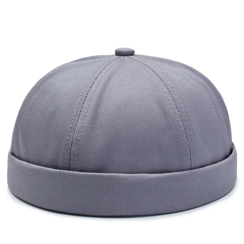 Unisex Brimless Hat: Round Top Melon Cap, Hip-Hop Style & Landlord Design for Spring/Autumn