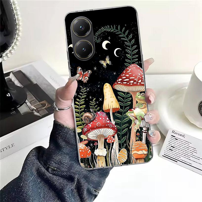 Colorful Mushroom Soft Phone Case For Xiaomi Redmi 15C 15 13C 13 Poco X5 X6 X7 F7 Ultra M7 12C 12 10 10C 9C 9A 9T 9 Fundas Poco