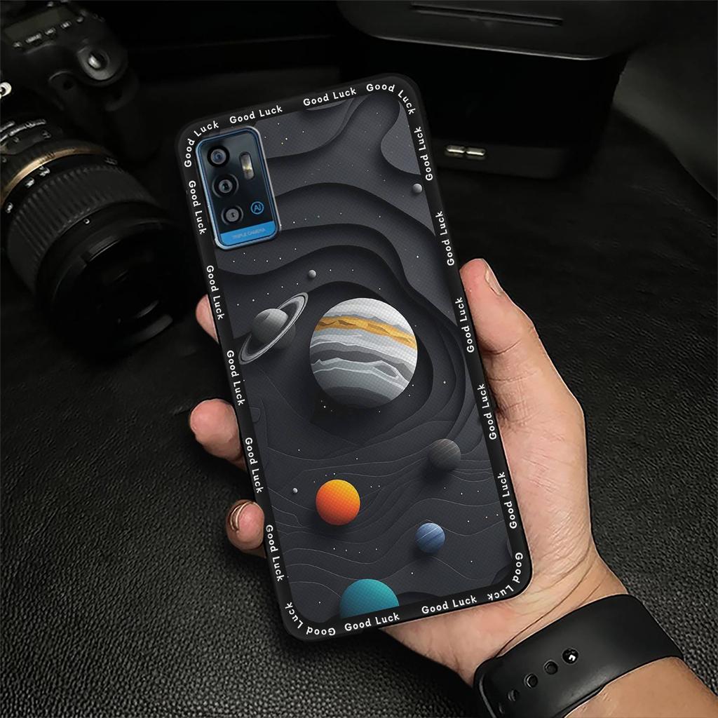 Fashion Design Dirt-resistant Phone Case For ZTE Blade A71 Cartoon Full Wrap Anti-knock Soft Case Shockproof Cover Cute