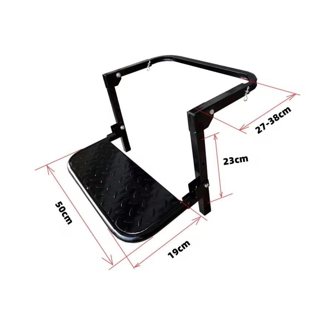 Foldable Tire Step Ladder Adjustable Sturdy for Road Trips