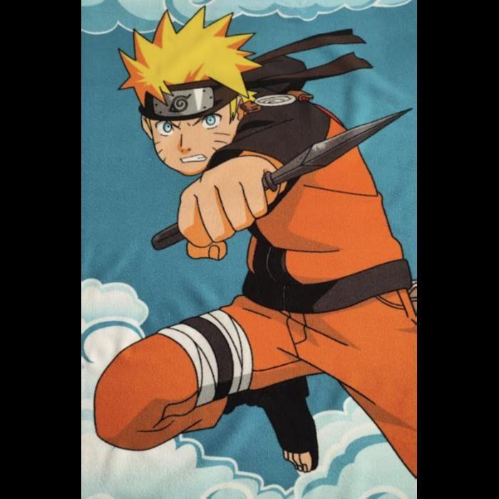 Drap de plage Naruto 70 x140 cm - Couleur:Bleu Taille:Taille Unique - Bleu