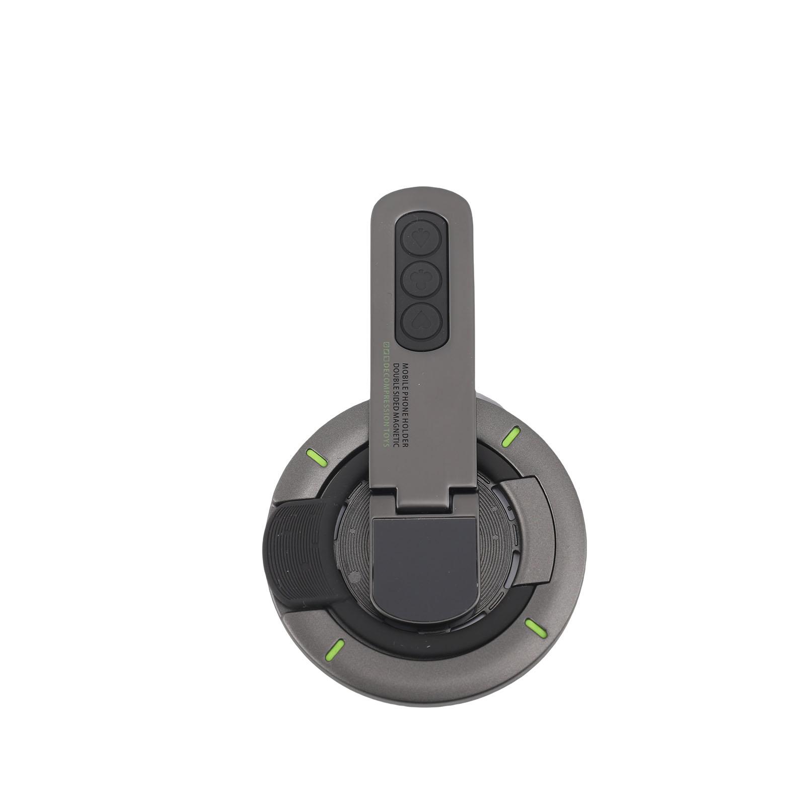 Support de téléphone magnétique double face à rotation à 360 degrés pour bureau, équipement de salle de sport noir