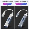 New 2026 Car Sticker Car 4 In 1 USB-C Hub Notebook Docking USB Splitter Multi-interface Conversion For Ford ST Line Focus 3 Mond