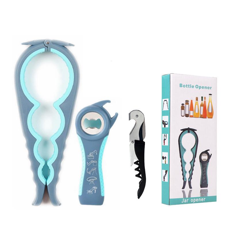 Multi-Tool Kitchen Set: Can Opener, 5-in-1 Beer Opener, 4-in-1 Bottle Opener, Twist-Off Lid Opener