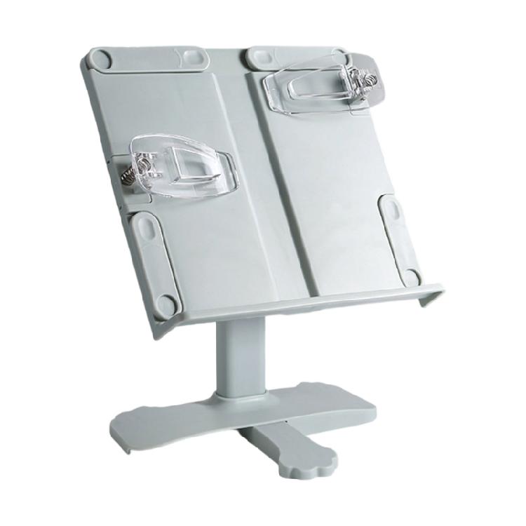 Collapsible Desktop Books Holders Sturdy Plastic Multi Position Reading Stand For Office School Ergonomics