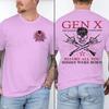 Unisexs Est 1967 Print Funny Gen X The Badass Generation Raised By Skulls Tshirt Short Sleeve Male Crew Neck Generation X Shirts
