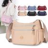 Women Nylon Crossbody Bag Large Capacity Shoulder Bag Multi Pocket Zipper Handbag Casual Travel Phone Purse Lightweight Messenger Bag