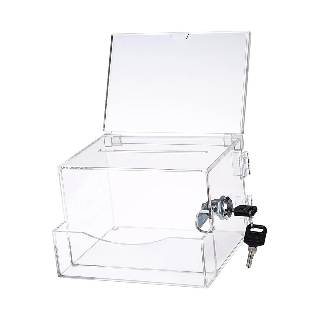 Acrylic Donation Box Ballot Comment Mailbox Letter Post Collection Mail