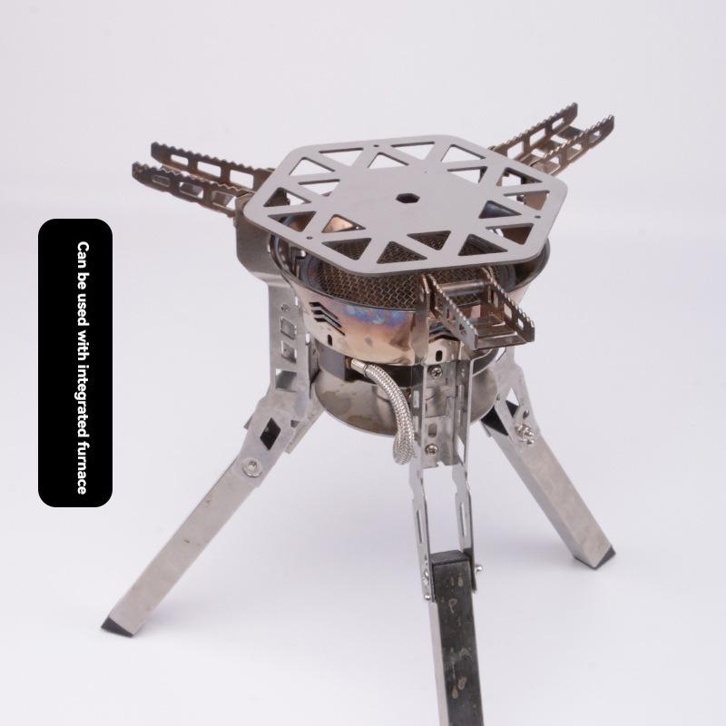 Portable Stove Stand Heat-Resistant Trivet Stainless Steel Pot Holder Stove Stabilizer Plate Non-Slip Gas Stove Stand