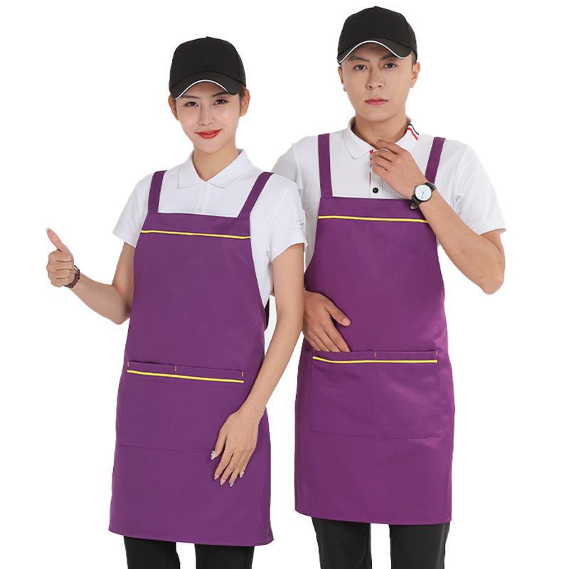 Premium Women's Waterproof Work Apron with Custom Logo for Restaurants, Cafes, Hotels, Flower Shops, and Supermarkets