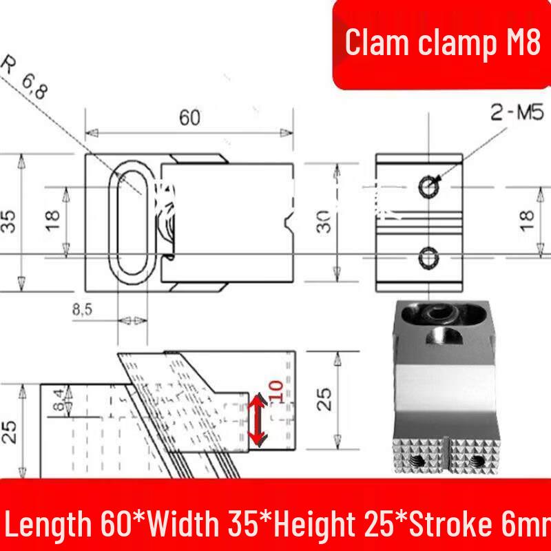 Deer Series Heavy-Duty Unidirectional CNC Clamp