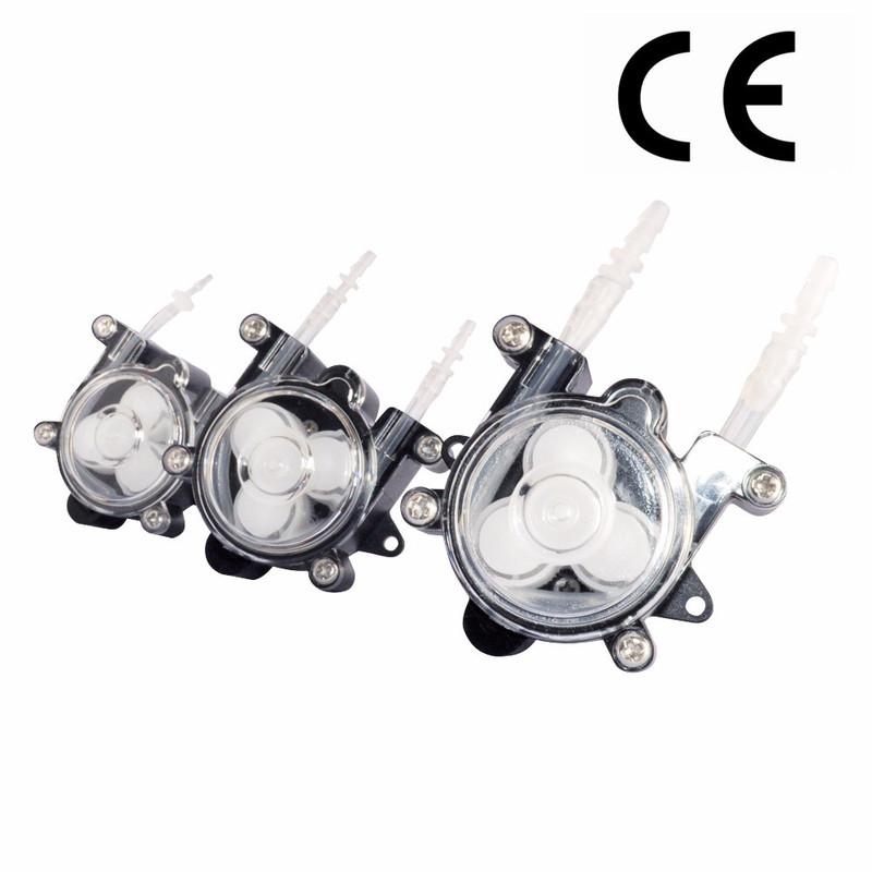 6V DC Dosing Pump Peristaltic Head for Lab Analytical Water 0-150ml/min 3X5 tube 150ml