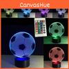Night Led 3d Light Football Desk Lamp Illuminating Lights 7 Color Gift Remote