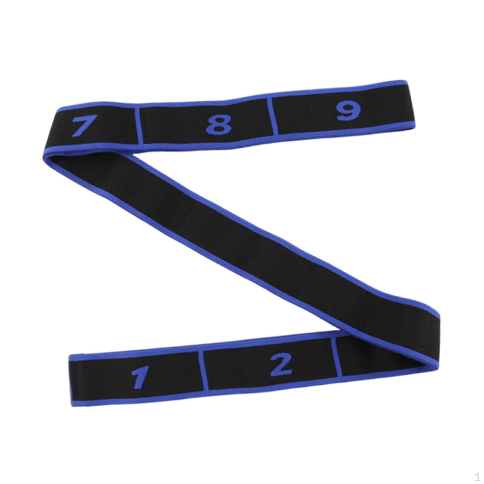 

Эластичная лента сопротивления, Сегментированная лента с петлями для фитнеса, гимнастики, танцев и упражнений синий