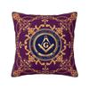 Custom Freemason Evil Eye Symbol Throw Pillow Covers Masonic Mason Chair Cushion Cover Square Pillowcase