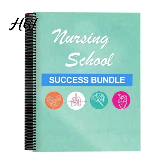 Stay Calm During Exams Book Nursing School Success Bundle Loose Leaf Notebook Exam Skills Scientific Study Methods Mindset Practical Strategies Method зелёный