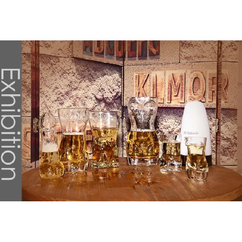 Sexy Nude Beer Steins Pilsner Glass Beer-mug Naked Men Girl Body Funny Naked Guy Wine Tumbler For Bar Cocktail Glasses Party Cup
