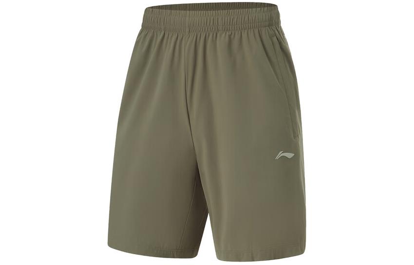 Li Ning Fitness Series Sports Shorts Men s Army Canvas Green AKYU353-8 3XL