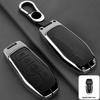Zinc Alloy Leather Car Key Fob Case For Ford Fusion Mondeo Mustang F 150 Explorer Edge     Key Fob Car Key Case