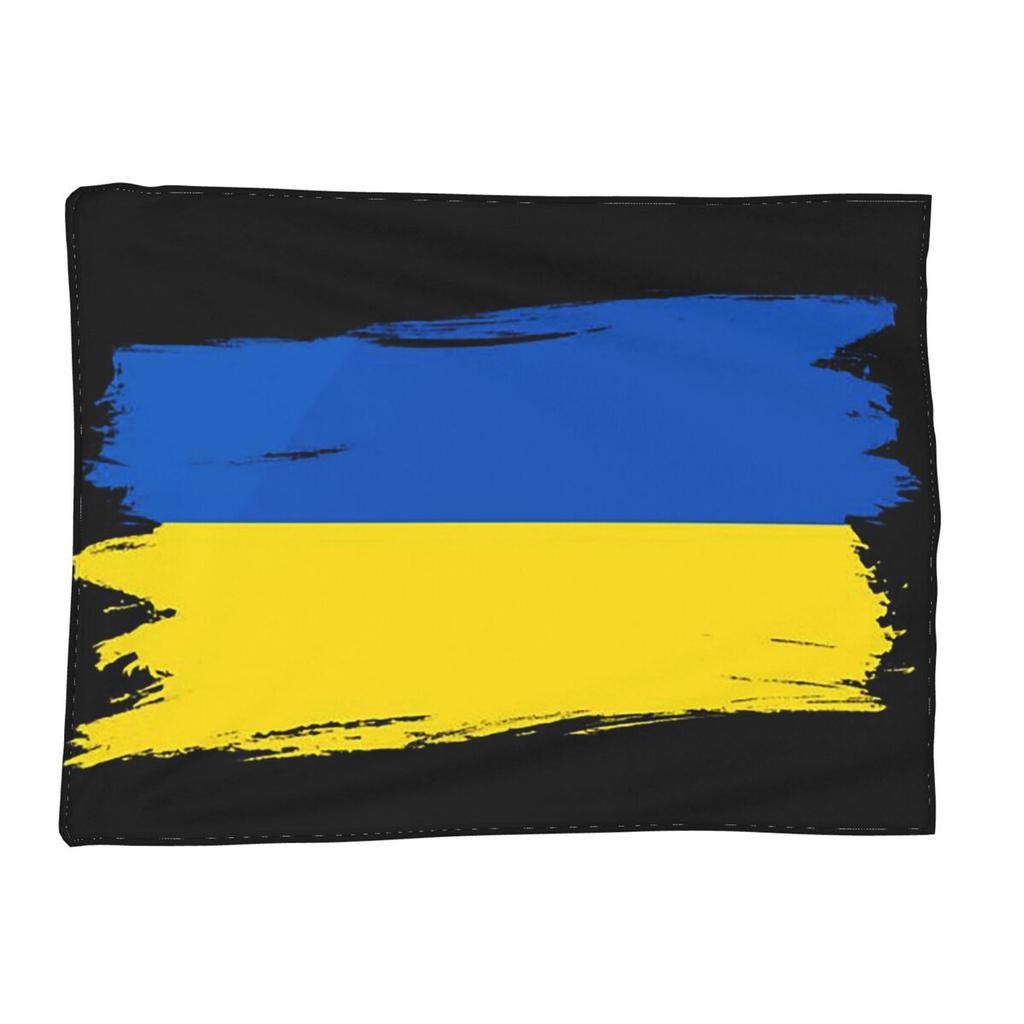 Flag Of Ukraine Blankets Soft Warm Flannel Throw Blanket Bedspread for Bed Living room Picnic Travel Home Couch
