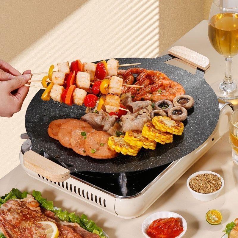 Korean Style Maifan Stone Non-Stick BBQ Grill Pan