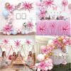 8Pcs Star Balloons Huge Pink Explosion Star Aluminum Foil Balloons for Birthday Baby Shower Wedding Party Pink Party Decorations