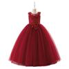 Abito Principessa in Pizzo da Bambina - Abito Formale Lungo in Rete per Bambini Grandi
