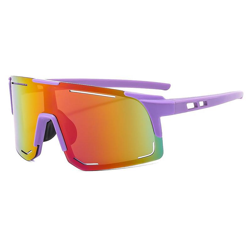 

Colorful Sports Sunglasses,Oversized Design And Capable Of Shaping The Face,Suitable For Outdoor Cycling And Wind Protection9840 фиолетовый