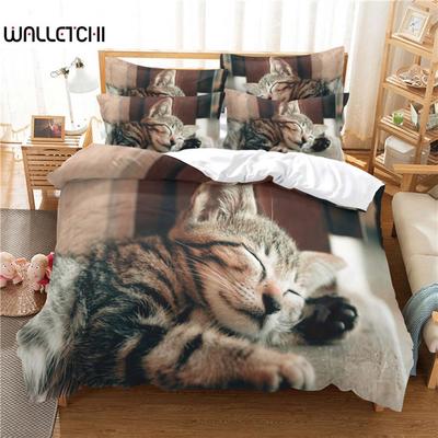 Lovely Cat Bedding Set Duvet Cover Set 3d Bedding Digital Printing Bed Linen Queen Size Bedding Set Fashion Design