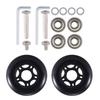 AEE2-75Mmx 24Mm Luggage Suitcase Replacement Wheels , PU Swivel Caster Wheels Bearings Repair Kits, A Set Of 2