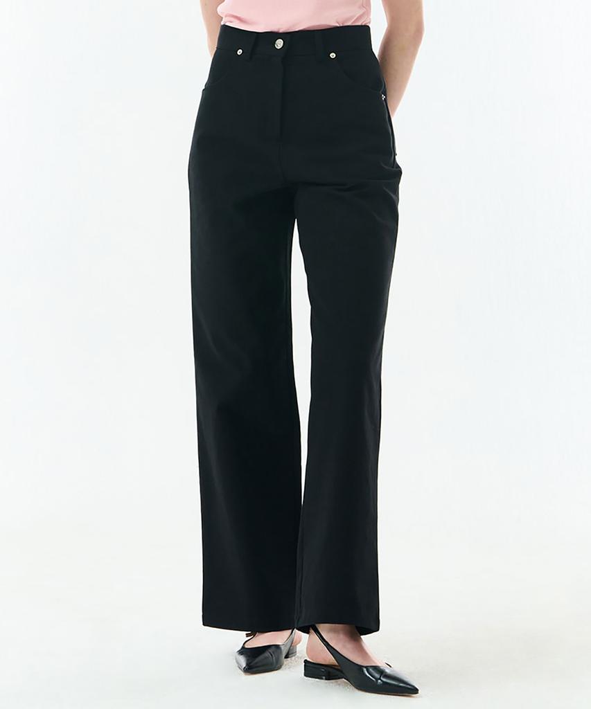 Kamino Cotton Wide Pants Black