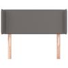 VidaXL Headboard with Ears Grey 93x16x78-88 Cm Faux Leather3118710