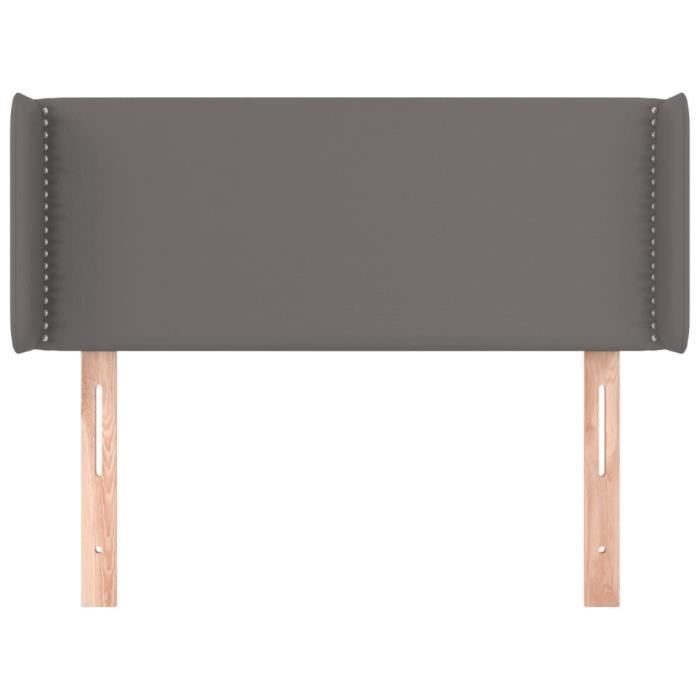VidaXL Headboard with Ears Grey 93x16x78-88 Cm Faux Leather3118710