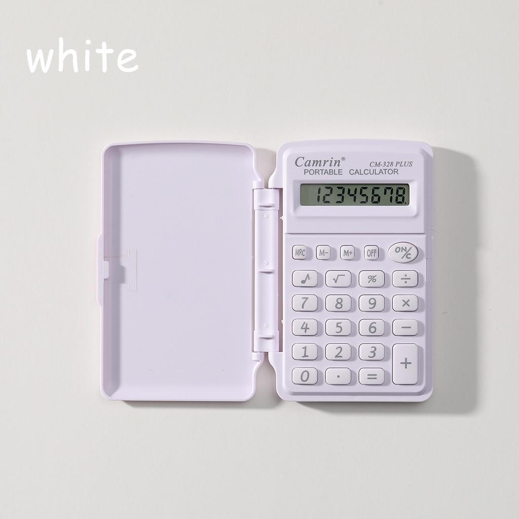 Portable 8 Mini Digit Flip Calculator Office Finance Student Use Easy Carry Gift