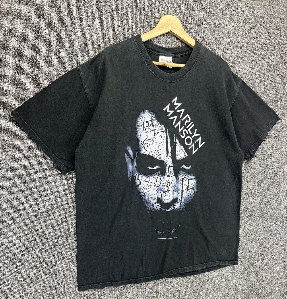 Vintage 90 Marilyn Manson Punk Rock Band Black Unisex Tshirt S5XL KH9821 S