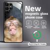 Monkey Sipping Caprisun Meme  Phone Case For Samsung S26 S25 S24 S23 S22 S21 Plus Ultra Note20 Glass Magnetic Case