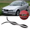 Carbon Fiber Headlight Eyebrows Trim Sticker Fits for E46 323i 328i 330i 325i 19992004