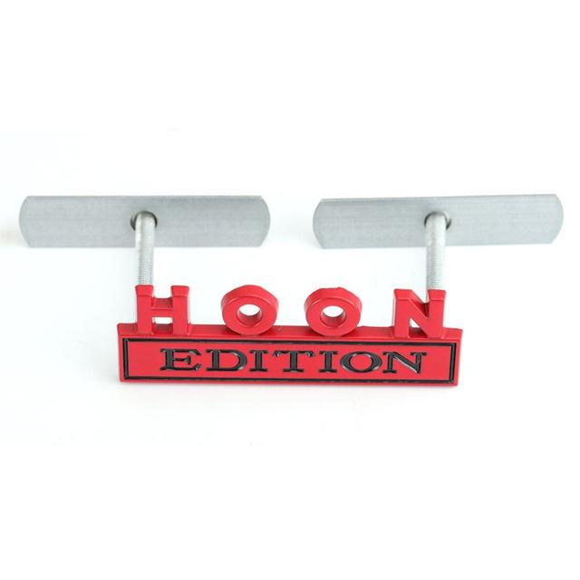 1Pc 3D Metal HOON Edition Logo Car Front Grille Badge Side Fender Rear Trunk Emblem Sticker Decal