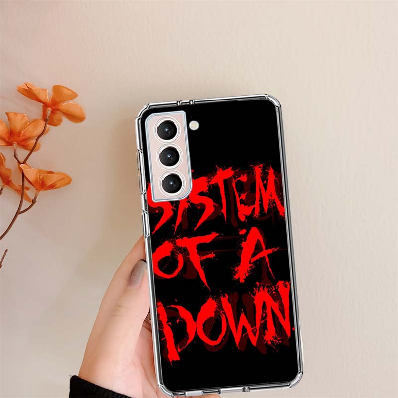 System Of A Down Phone Case For Samsung S24 S25Edge Galaxy S22 S25 Ultra S21 S23 FE S20 S10 Plus S10E Cover Shell Coque Clear Si